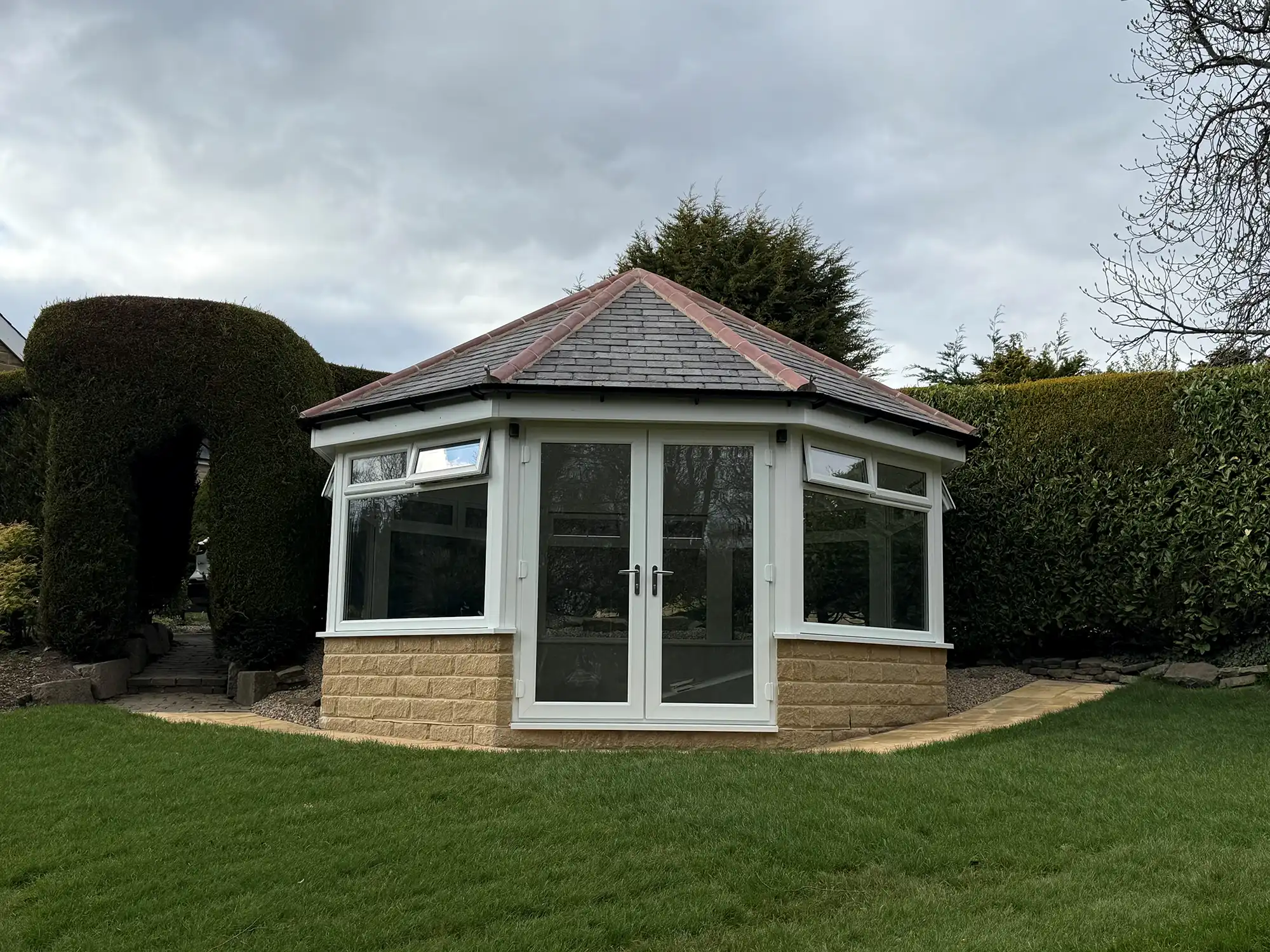 New summerhouse in the garden
